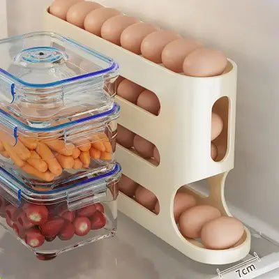 rangement oeufs - RollingEggRack™ - Jaune - artrangement