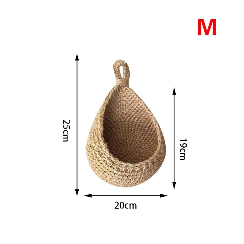 Paniers de Rangement Muraux en corde de Coton