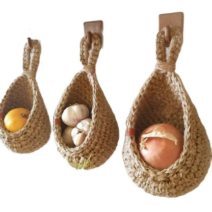 Paniers de Rangement Muraux en corde de Coton