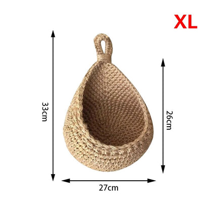 Paniers de Rangement Muraux en corde de Coton