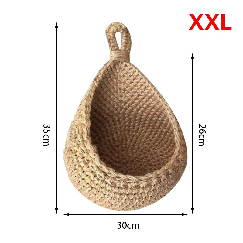 Paniers de Rangement Muraux en corde de Coton