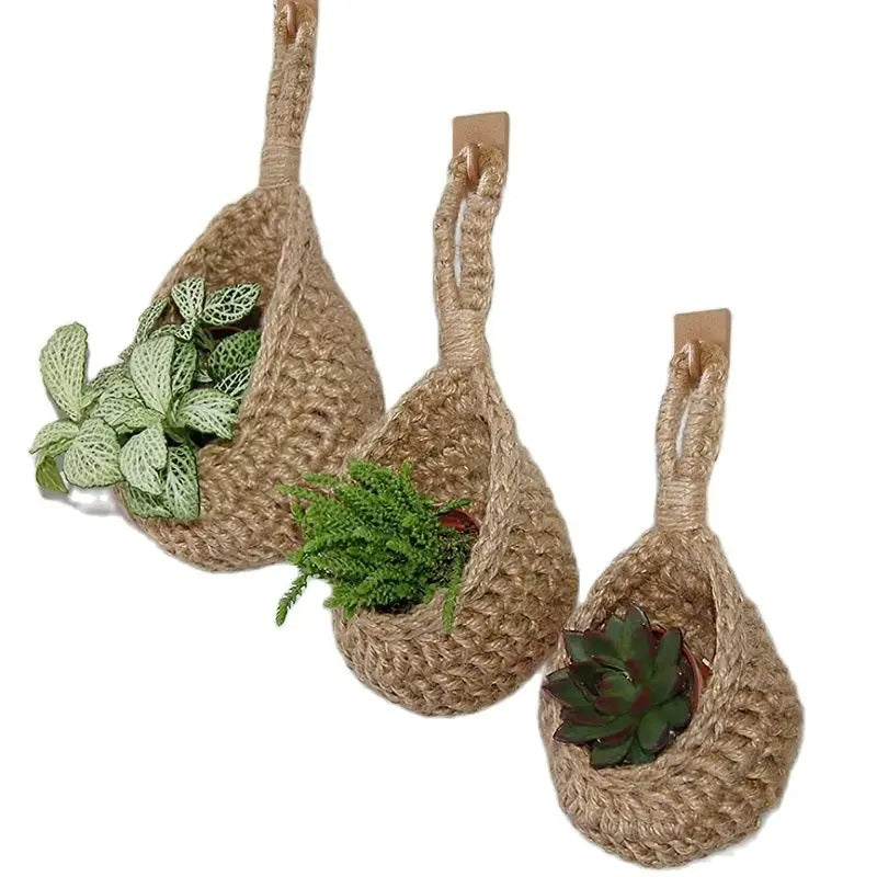 Paniers de Rangement Muraux en corde de Coton