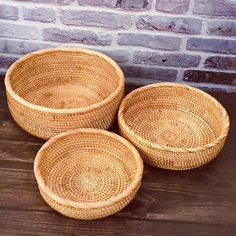 Panier en osier et rotin tissé main | Artisanal Naturel
