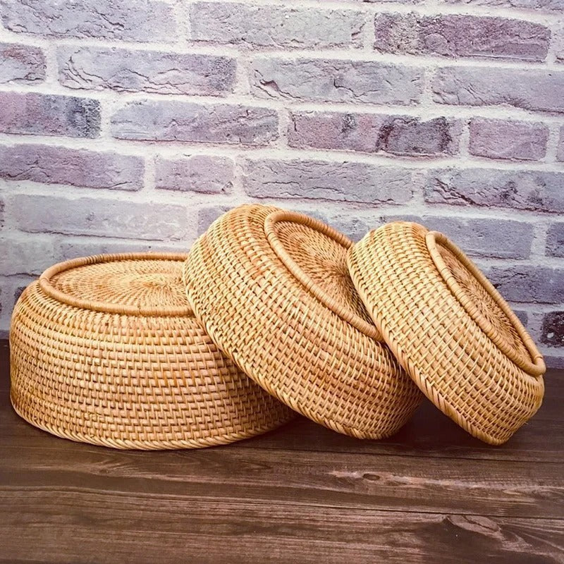 Panier en osier et rotin tissé main | Artisanal Naturel