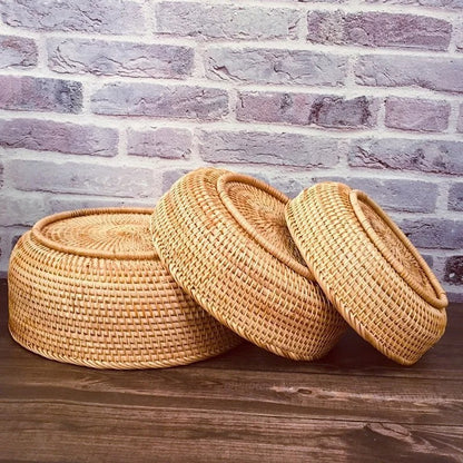 Panier en osier et rotin tissé main | Artisanal Naturel
