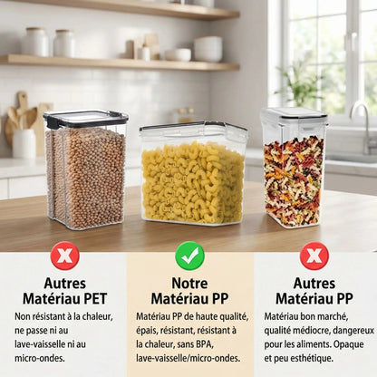 Boite rangement alimentaire | 7 boites Hermétique - L'Art du Rangement