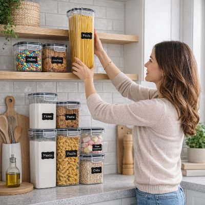 Boite rangement alimentaire | 7 boites Hermétique - L'Art du Rangement