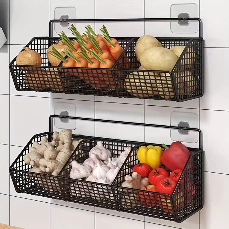 Panier Rangement Cuisine à Compartiments | OrganiFresh