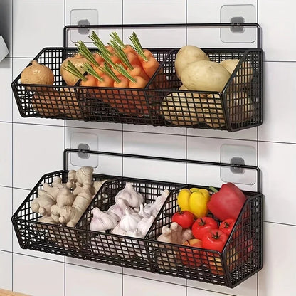 Panier Rangement Cuisine à Compartiments | OrganiFresh