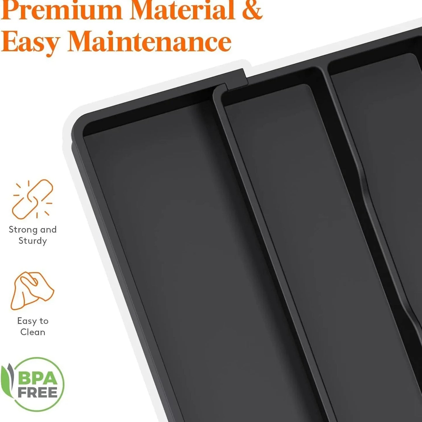 Organisateur Tiroir Couverts Extensible Réglable  Premium