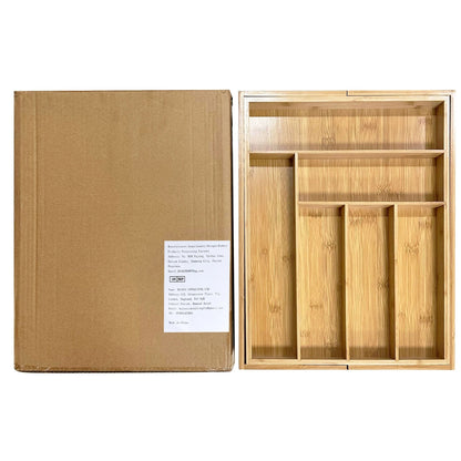 Organisateur tiroir bambou extensible  Premium