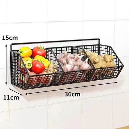 Panier Rangement Cuisine à Compartiments | OrganiFresh - L'Art du Rangement