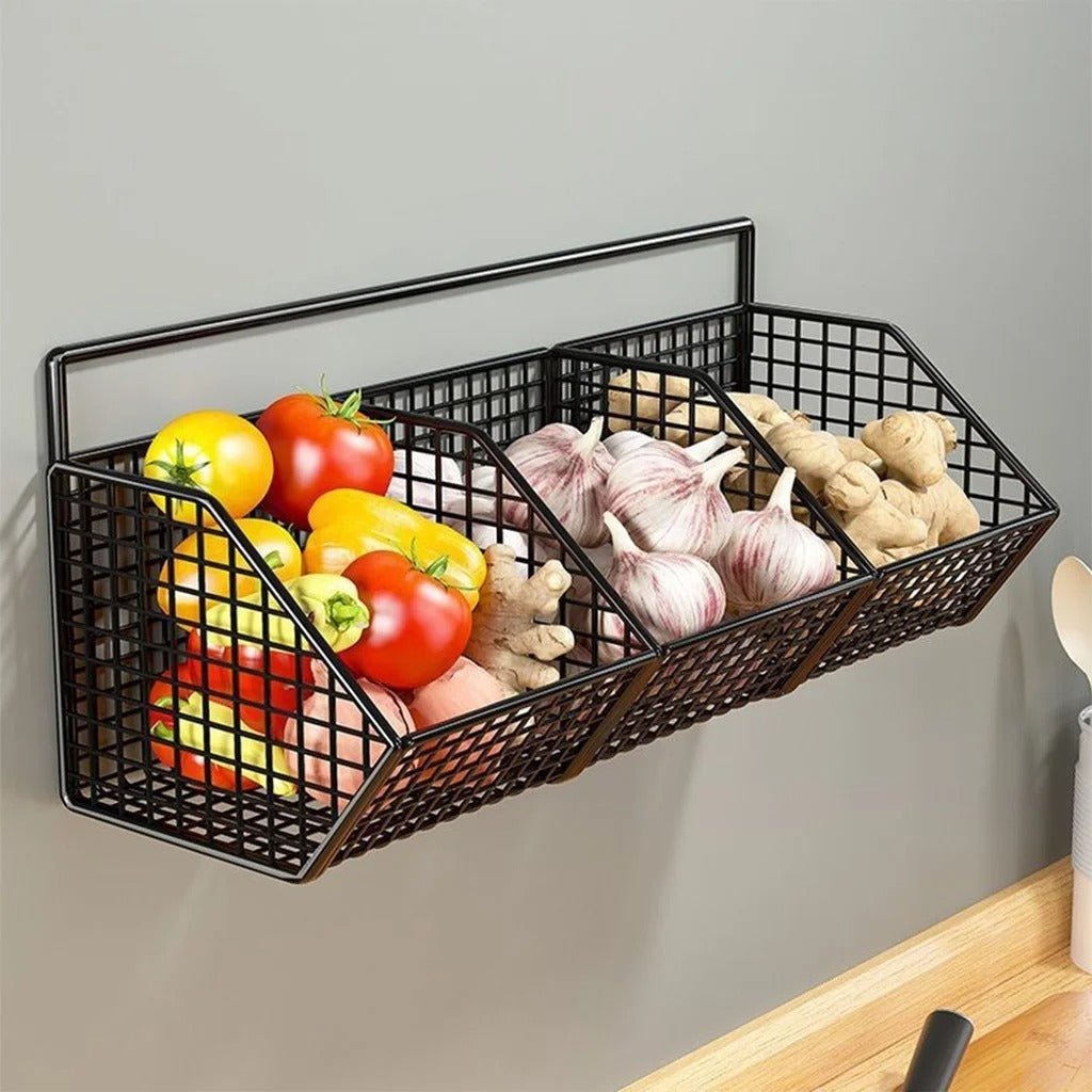 Panier Rangement Cuisine à Compartiments | OrganiFresh - L'Art du Rangement