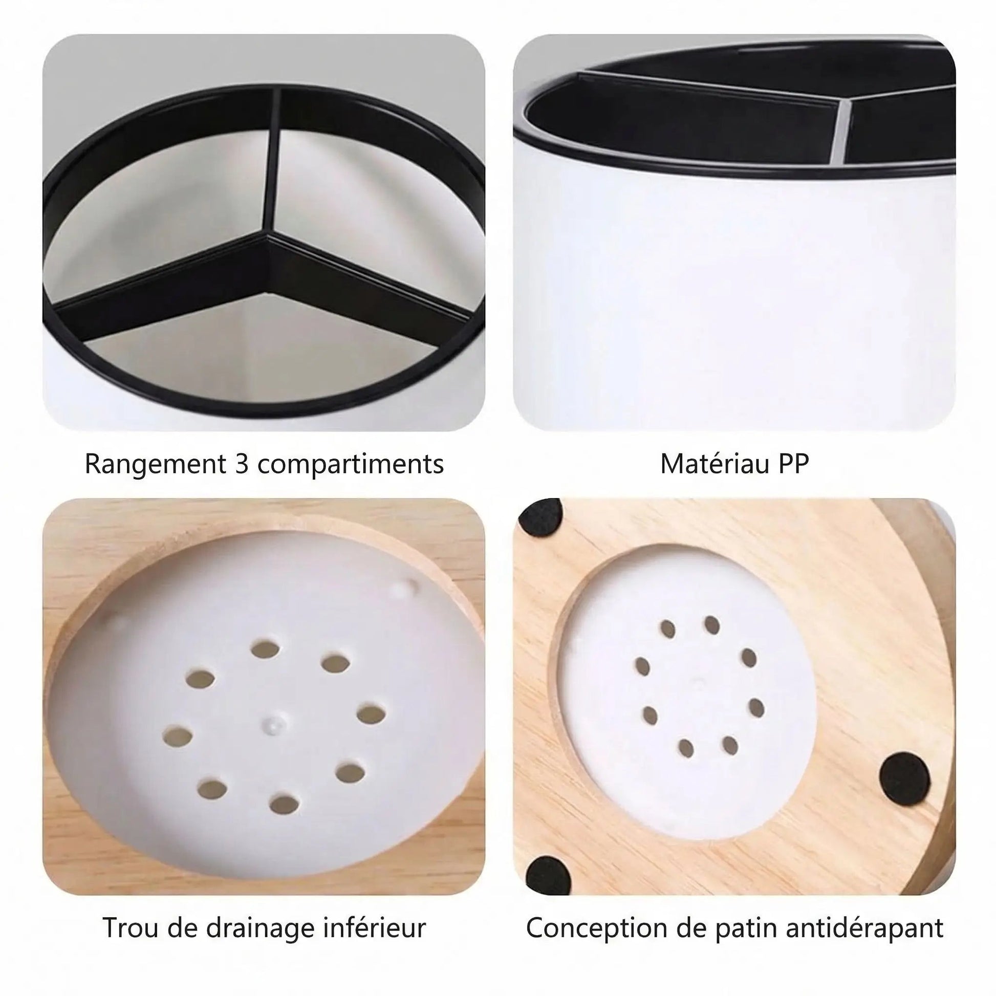 Porte - ustensile cuisine | Égouttage intégré - L'Art du Rangement