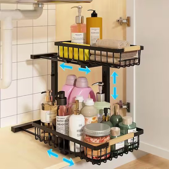 Rangement cuisine - sous evier | Modulable - L'Art du Rangement