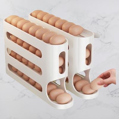 Rangement oeufs - RollingEggRack™ - Beige - artrangement