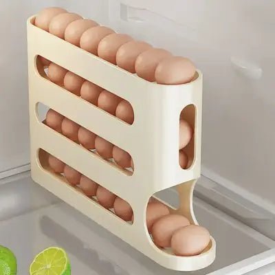 rangement oeufs - RollingEggRack™ - Jaune - artrangement