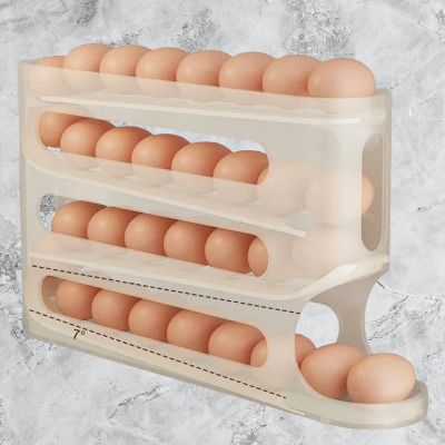 rangement oeufs - RollingEggRack™ - Jaune - artrangement