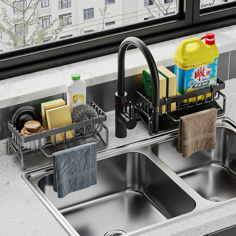 Support Eponge Evier | Inox Premium - L'Art du Rangement